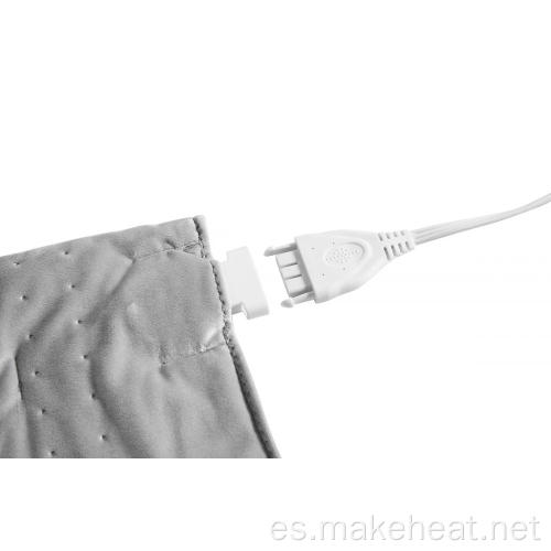 Almohadilla térmica de cuerpo húmedo / seco aprobada por UL con pantalla LCD 8 Configuraciones de calor 6 Configuraciones del temporizador para los dolores